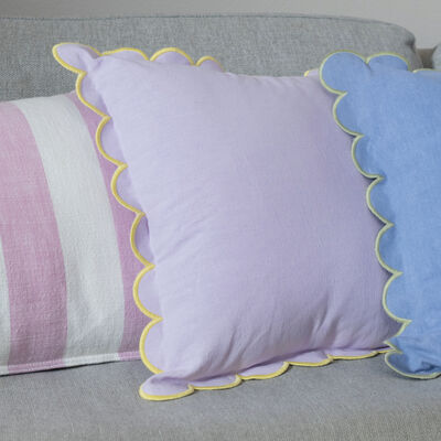 Fanni K Scallop koristetyyny 50x50 cm laventeli